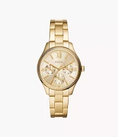 Rye Multifunction Gold-Tone Stainless Steel Watch