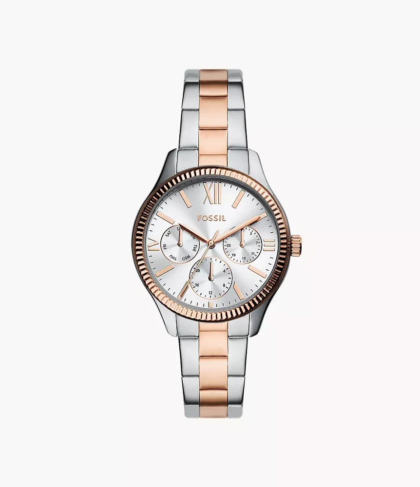 Rye Multifunction Two-Tone Stainless Steel Watch