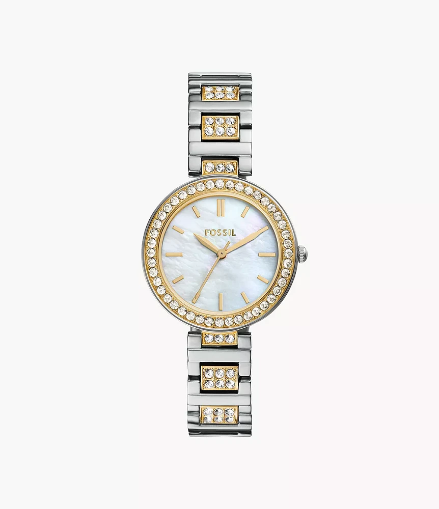 Karli Three-Hand Two-Tone Watch