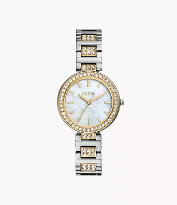 Karli Three-Hand Two-Tone Watch