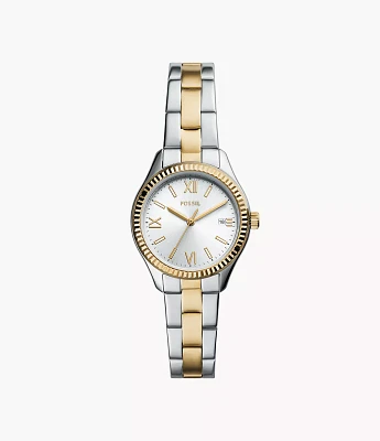 Rye Three-Hand Date Two-Tone Watch