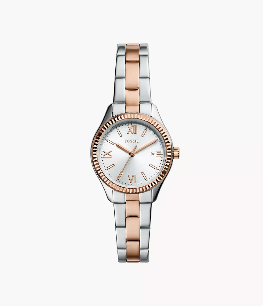 Rye Three-Hand Date Two-Tone Watch