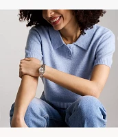 Rye Three-Hand Date Two-Tone Watch
