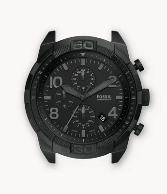Bronson Chronograph Black Stainless Steel Watch Case