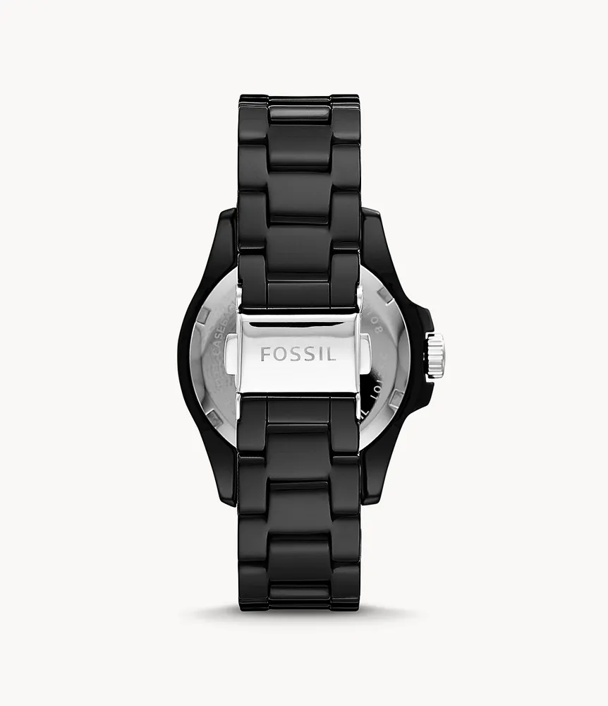 FB-01 Three-Hand Black Ceramic Watch