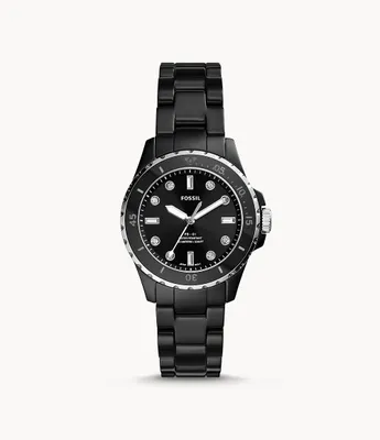 FB-01 Three-Hand Black Ceramic Watch