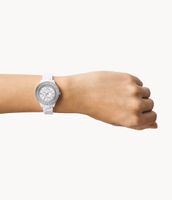 Stella Three-Hand Date White Ceramic Watch - CE1116 - Fossil