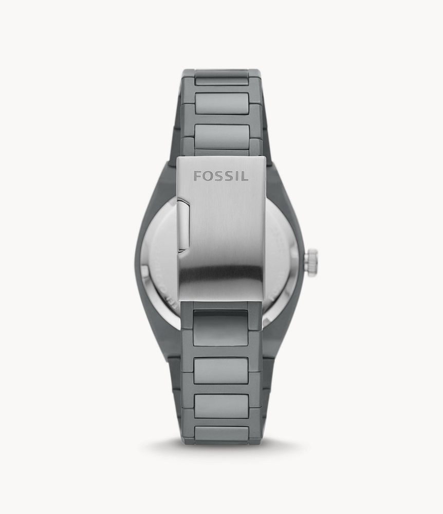 Everett Three-Hand Date Gray Ceramic Watch - CE5027 - Fossil