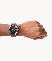 Coachman Chronograph Brown Leather Watch