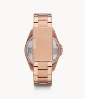 Riley Multifunction Rose Gold-Tone Stainless Steel Watch