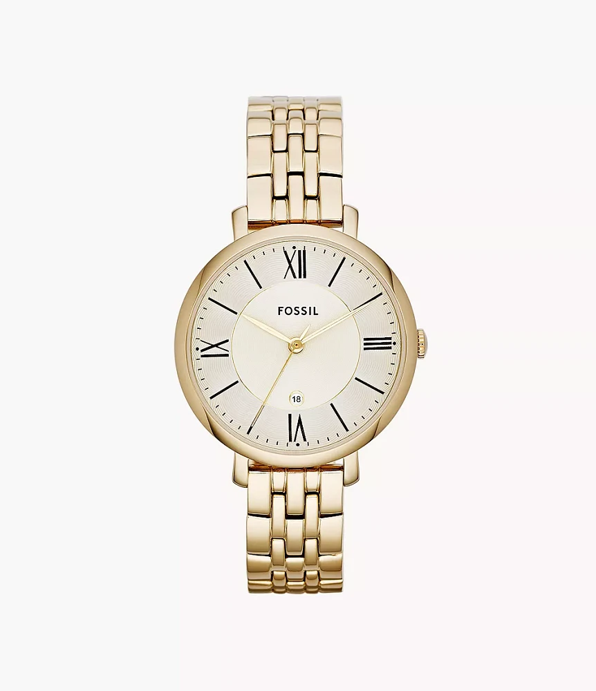 Jacqueline Gold-Tone Stainless Steel Watch