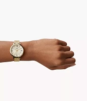 Jacqueline Gold-Tone Stainless Steel Watch