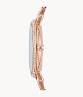 Jacqueline Three-Hand Rose Gold-Tone Stainless Steel Watch