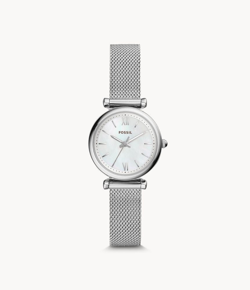 Carlie Three-Hand Stainless Steel Watch