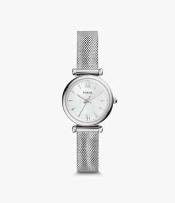 Carlie Three-Hand Stainless Steel Watch