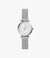 Carlie Mini Three-Hand Stainless Steel Watch