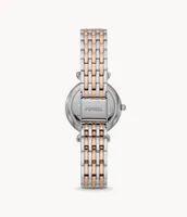 Carlie Mini Three-Hand Two-Tone Stainless Steel Watch