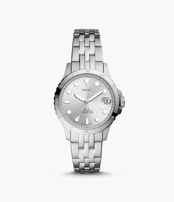 FB-01 Three-Hand Date Stainless Steel Watch - ES4744 - Fossil