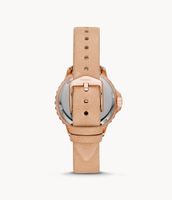 Izzy Multifunction Blush Leather Watch