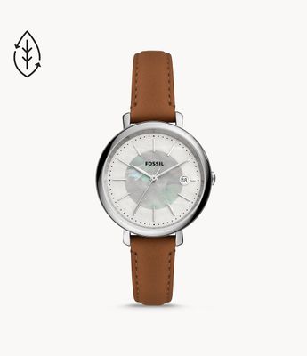 Jacqueline Solar-Powered Eco Leather Watch