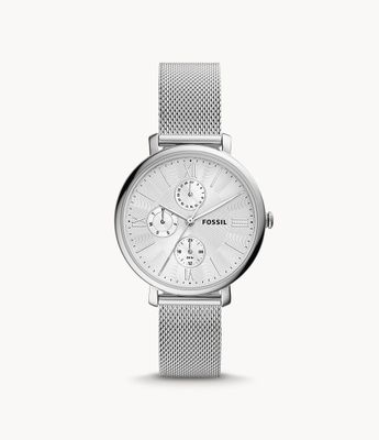 Jacqueline Multifunction Stainless Steel Mesh Watch