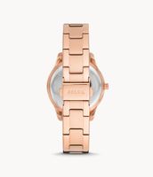 Stella Three-Hand Date Rose Gold-Tone Stainless Steel Watch - ES5131 - Fossil