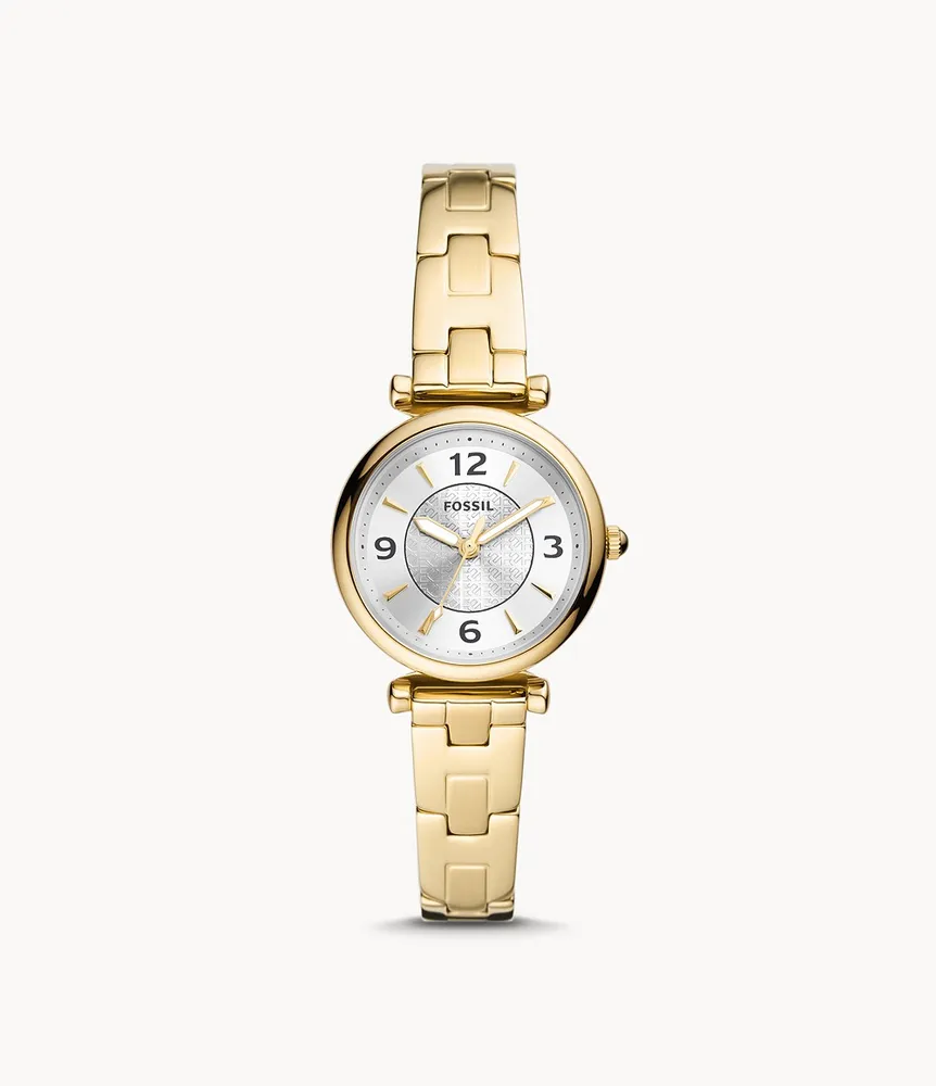 Carlie Three-Hand Gold-Tone Stainless Steel Watch