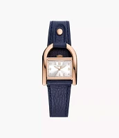 Harwell Three-Hand Navy LiteHide™ Leather Watch