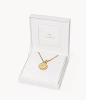 Jacqueline Three-Hand Gold-Tone Stainless Steel Watch Locket