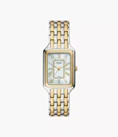 Raquel Three-Hand Date Two-Tone Stainless Steel Watch