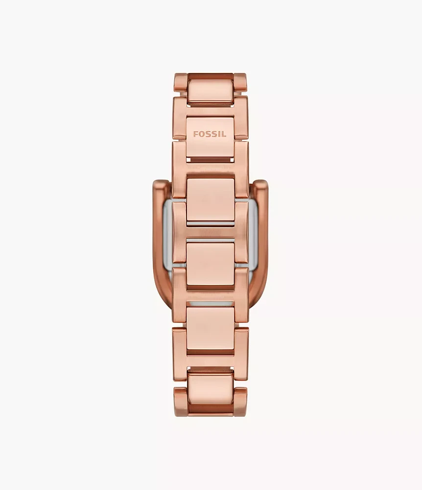 Harwell Three-Hand Rose Gold-Tone Stainless Steel Watch