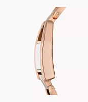 Harwell Three-Hand Rose Gold-Tone Stainless Steel Watch
