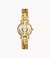 Carlie Three-Hand Gold-Tone Stainless Steel Watch