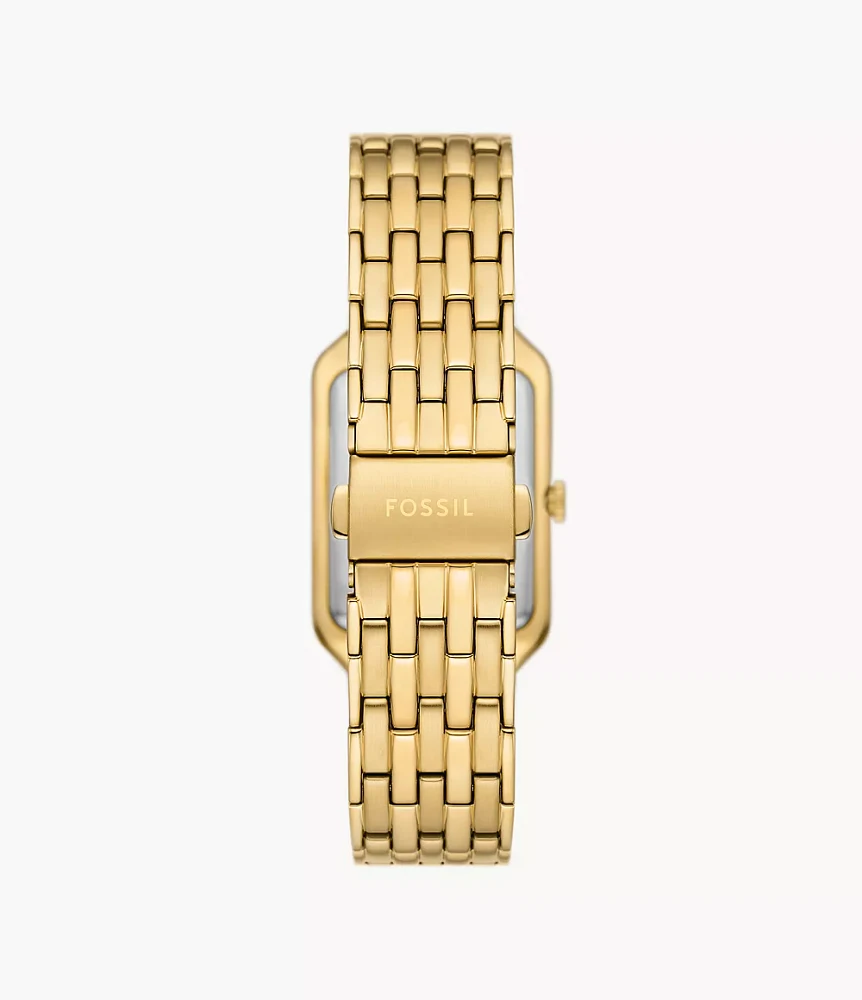 Raquel Three-Hand Date Gold-Tone Stainless Steel Watch