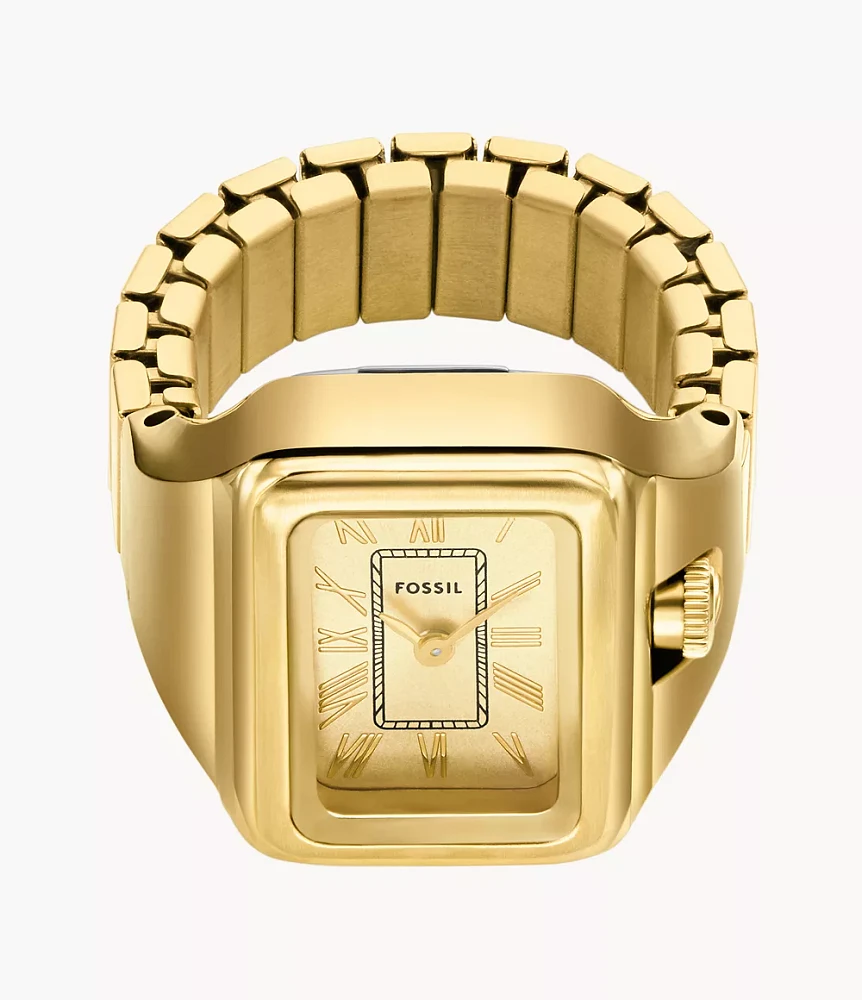Raquel Watch Ring Two-Hand Gold-Tone Stainless Steel