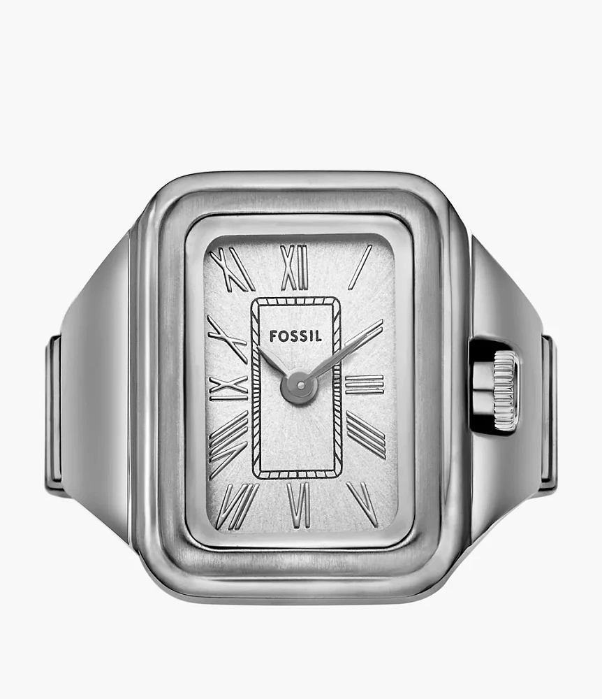 Raquel Watch Ring Two-Hand Stainless Steel