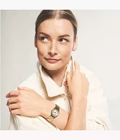 Harlow Three-Hand Gold-Tone Stainless Steel Watch