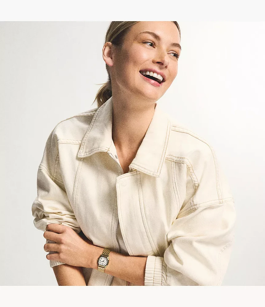 Harlow Three-Hand Gold-Tone Stainless Steel Watch