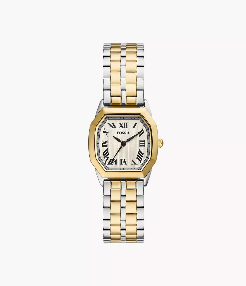 Harlow Three-Hand Two-Tone Stainless Steel Watch