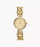 Carlie Three-Hand Gold-Tone Stainless Steel Watch