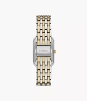 Raquel Three-Hand Date Two-Tone Stainless Steel Watch and Bracelet Set