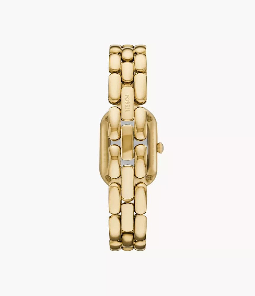 Sloan Three-Hand Gold-Tone Stainless Steel Watch