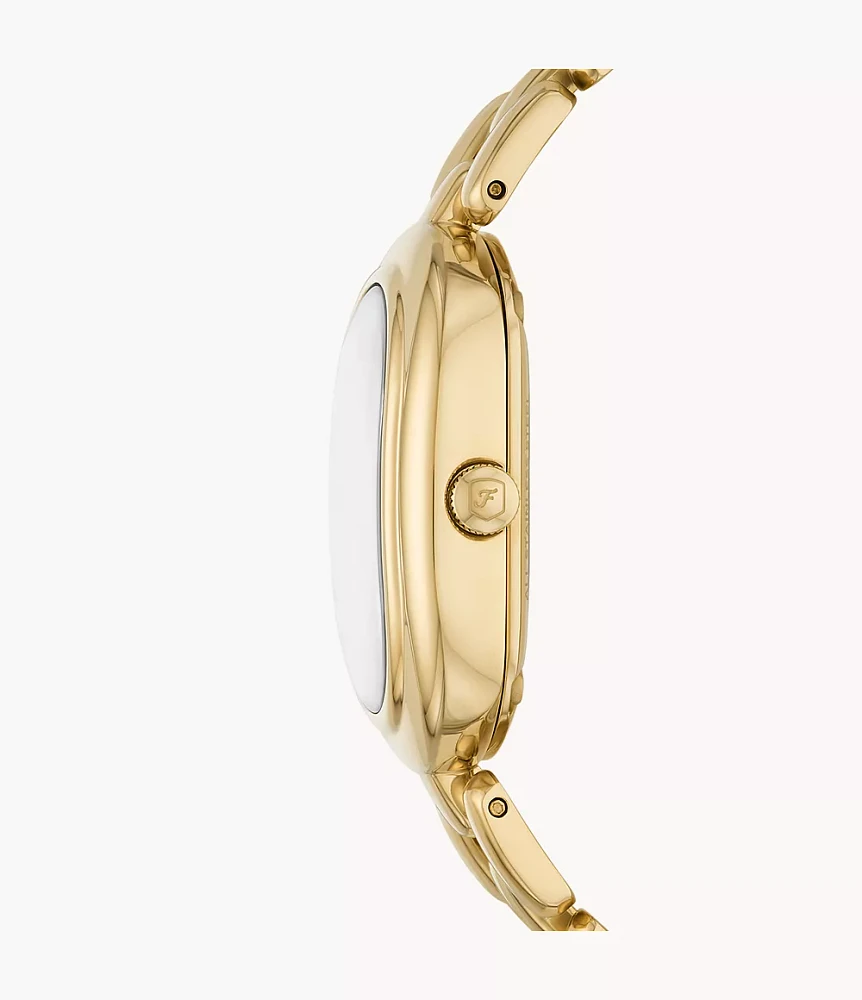 Sloan Three-Hand Gold-Tone Stainless Steel Watch