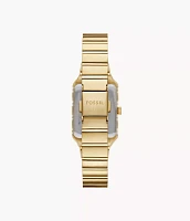 Raquel Three-Hand Gold-Tone Stainless Steel Watch