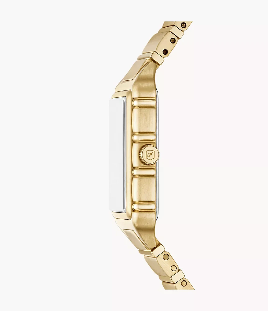 Raquel Three-Hand Gold-Tone Stainless Steel Watch