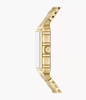 Raquel Three-Hand Gold-Tone Stainless Steel Watch