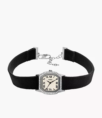 Harlow Three-Hand Stainless Steel Watch Choker