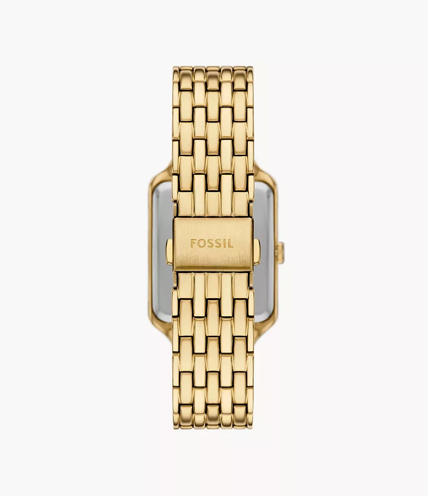Raquel Sun Moon Multifunction Gold-Tone Stainless Steel Watch