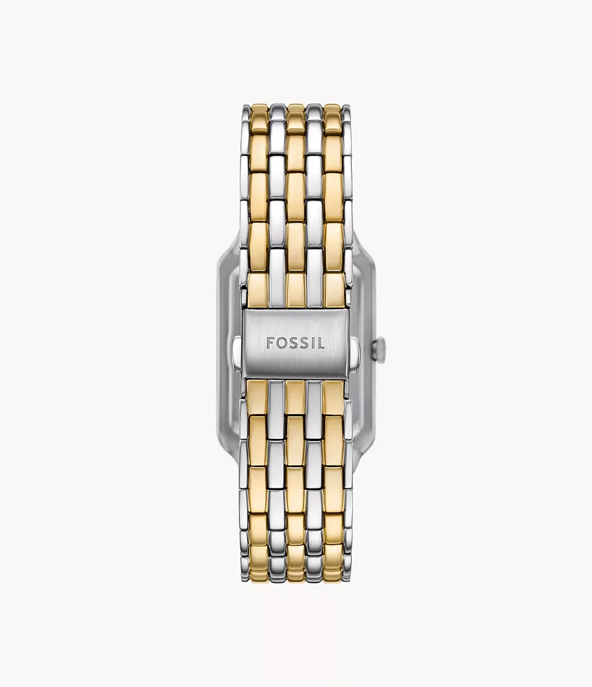 Raquel Sun Moon Multifunction Two-Tone Stainless Steel Watch