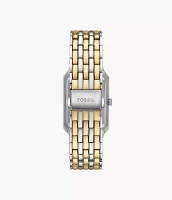Raquel Sun Moon Multifunction Two-Tone Stainless Steel Watch